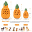 Royal Pets USA Indestructible, Durable & Tough Pineapple Dog Chew Toy for Aggressive Chewers, Slow Treat Dispensing Interactive Toys for S,M & L Breed - 100% NATURAL RUBBER -10000 BITES TESTED - UNIQUE DESIGN FOR ORAL CARE