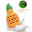 Royal Pets USA Indestructible, Durable & Tough Pineapple Dog Chew Toy for Aggressive Chewers, Slow Treat Dispensing Interactive Toys for S,M & L Breed - 100% NATURAL RUBBER -10000 BITES TESTED - UNIQUE DESIGN FOR ORAL CARE