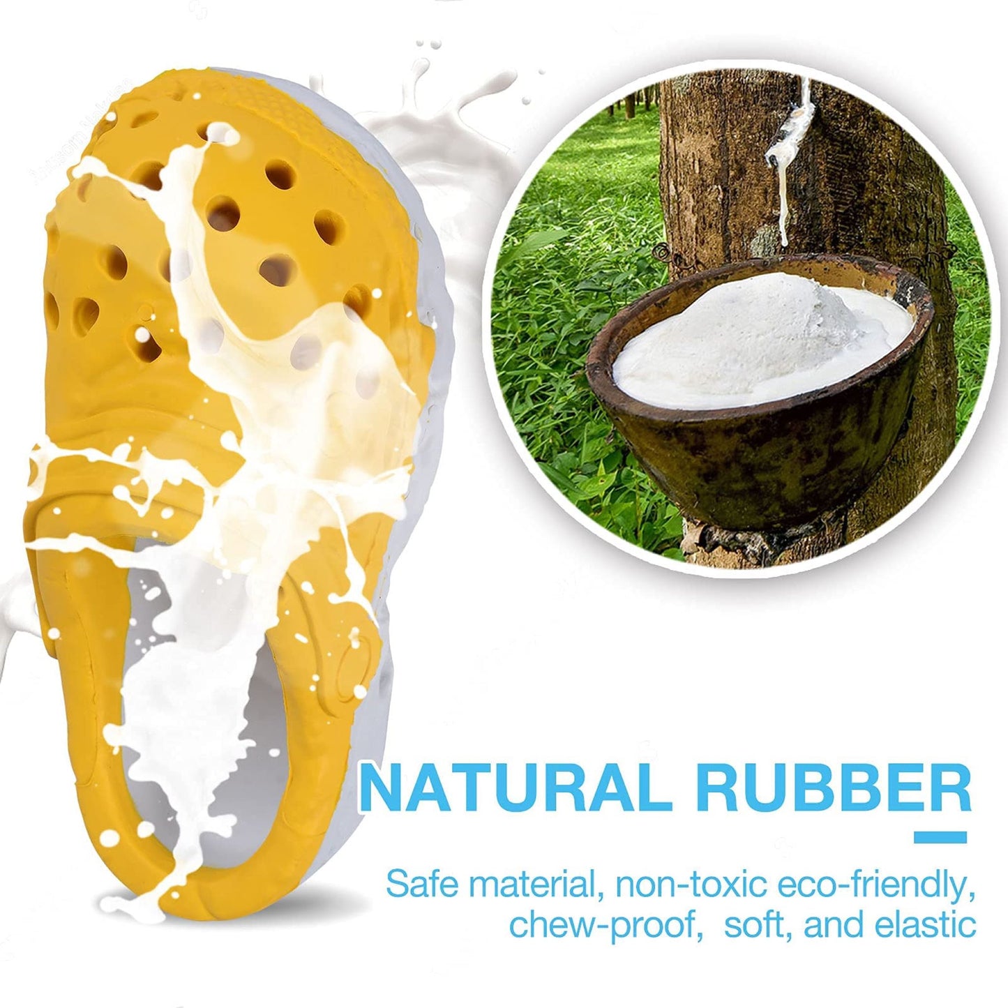 ROYAL PETS USA Indestructible, Durable & Tough Slipper Dog Chew Toy for Aggressive Chewers. Slow Treat Dispensing Interactive Toys for S, M & L Breed -*100% NATURAL RUBBER -10000 BITES TESTED - UNIQUE DESIGN FOR ORAL CARE*