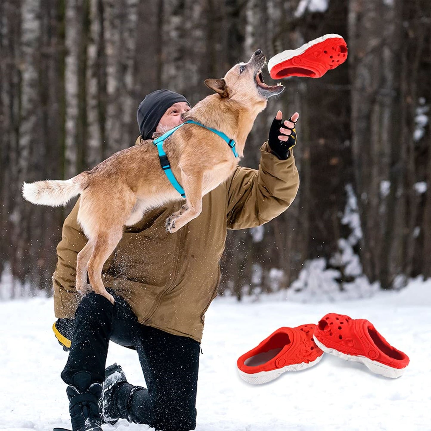 ROYAL PETS USA Indestructible, Durable & Tough Slipper Dog Chew Toy for Aggressive Chewers. Slow Treat Dispensing Interactive Toys for S, M & L Breed -*100% NATURAL RUBBER -10000 BITES TESTED - UNIQUE DESIGN FOR ORAL CARE*