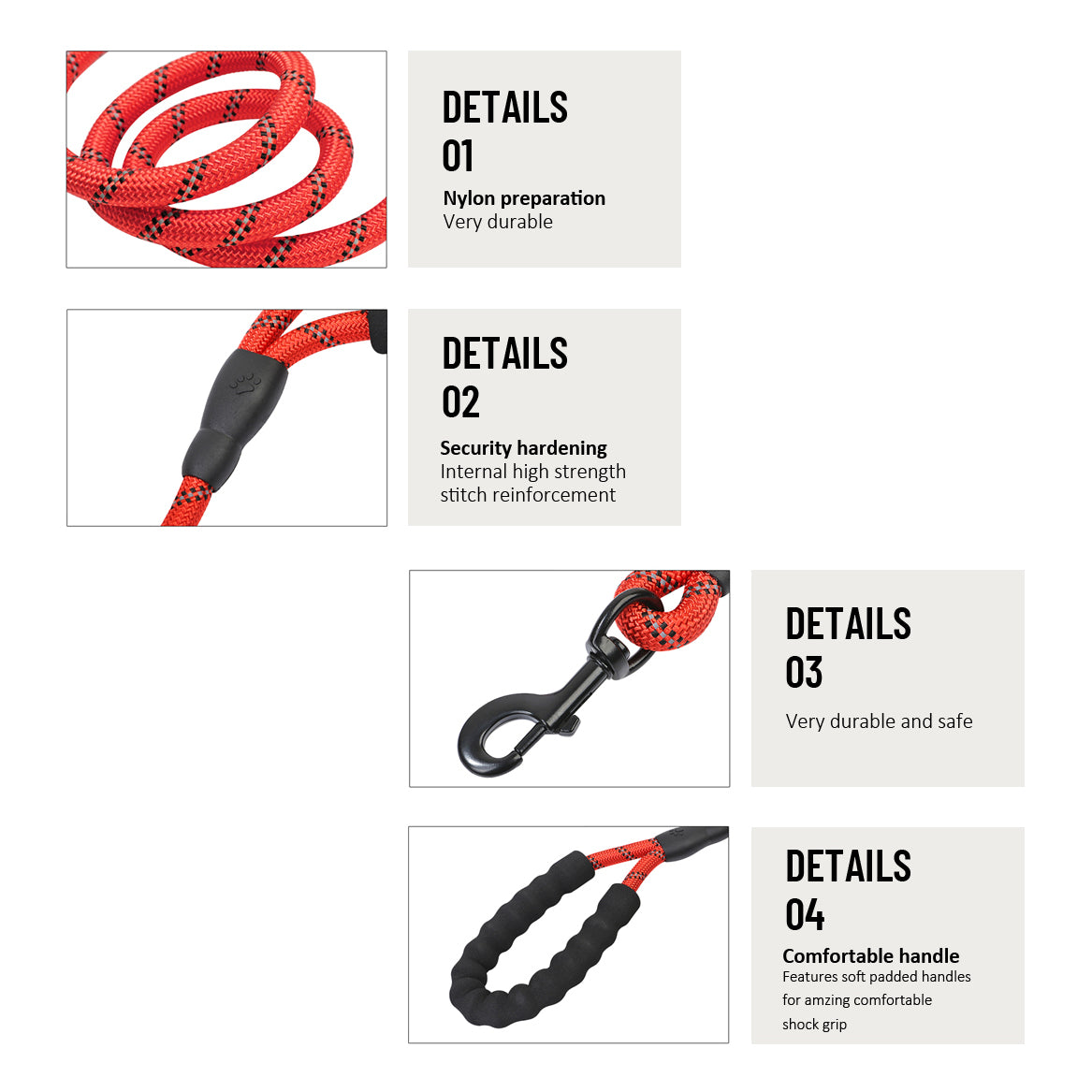 Royal Pets Nylon Rope Leashes