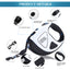 Royal Pets USA Retractable Dog Leash with Strong LED Flash-Light, Anti-Lock Mechanism, Tangle Free, Anti-Slip Comfort Grip, Dog Safety Walking Leash for Small, Medium & Large Breed (Black, 16 Ft)