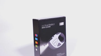 Royal Pets USA Retractable Dog Leash with Strong LED Flash-Light, Anti-Lock Mechanism, Tangle Free, Anti-Slip Comfort Grip, Dog Safety Walking Leash for Small, Medium & Large Breed (Black, 16 Ft)