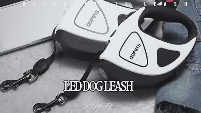 Royal Pets USA Retractable Dog Leash with Strong LED Flash-Light, Anti-Lock Mechanism, Tangle Free, Anti-Slip Comfort Grip, Dog Safety Walking Leash for Small, Medium & Large Breed (Black, 16 Ft)